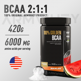 Maxler 100% Golden BCAA, арбуз, 420 г