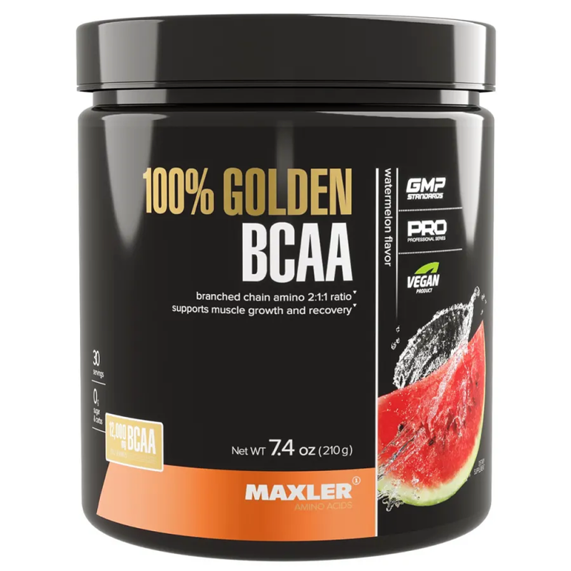 Maxler 100% Golden BCAA, арбуз, 210 г