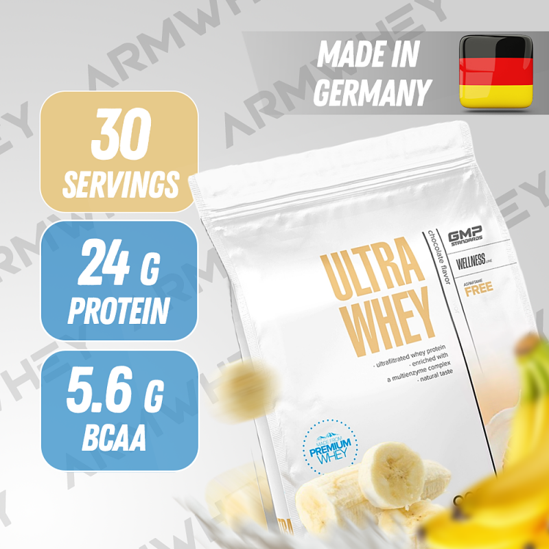 Maxler, Ultra Whey, Банан, 900 г