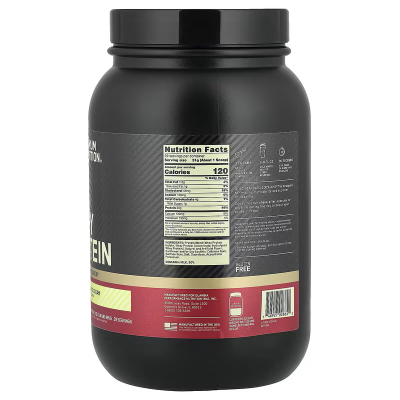 Whey Gold Standard, Ваниль, 682 г
